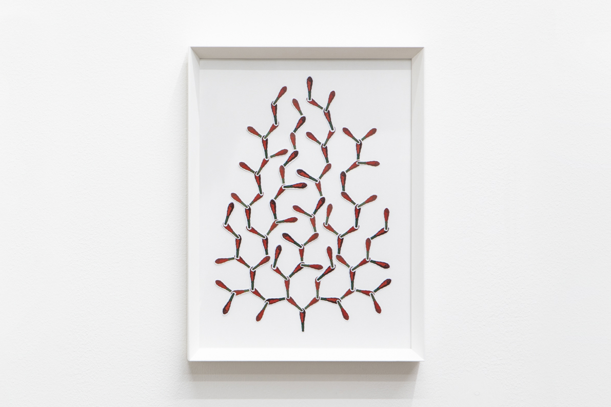 Angelo Formica, Senta titolo, collage, 2020-2022, Galleria Toselli