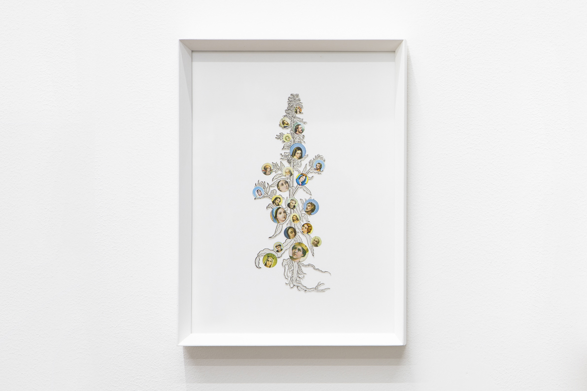 Angelo Formica, Senta titolo, collage, 2020-2022, Galleria Toselli
