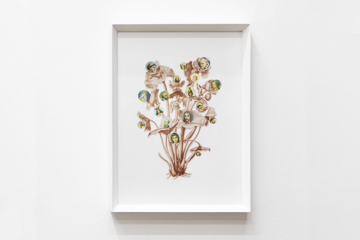 Angelo Formica, Senta titolo, collage, 2020-2022