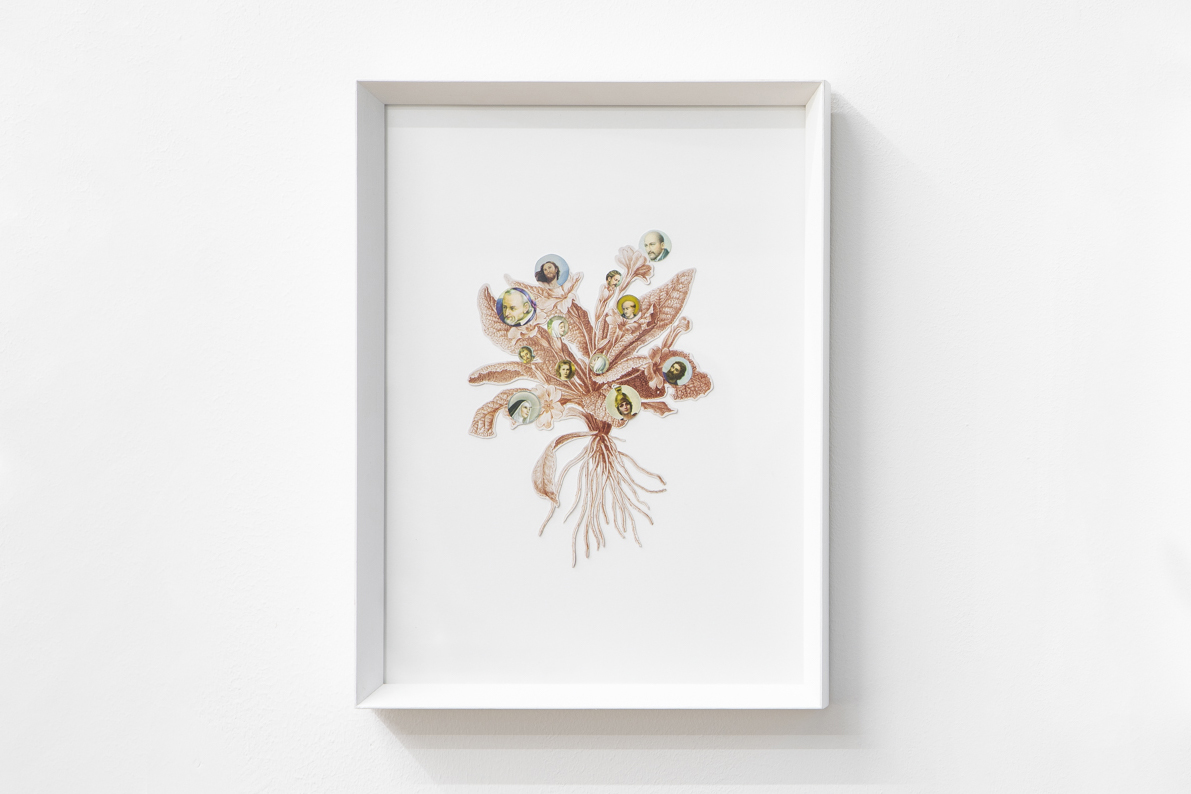 Angelo Formica, Senta titolo, collage, 2020-2022, Galleria Toselli