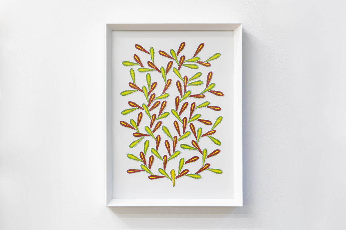 Angelo Formica, Senta titolo, collage, 2020-2022, Galleria Toselli