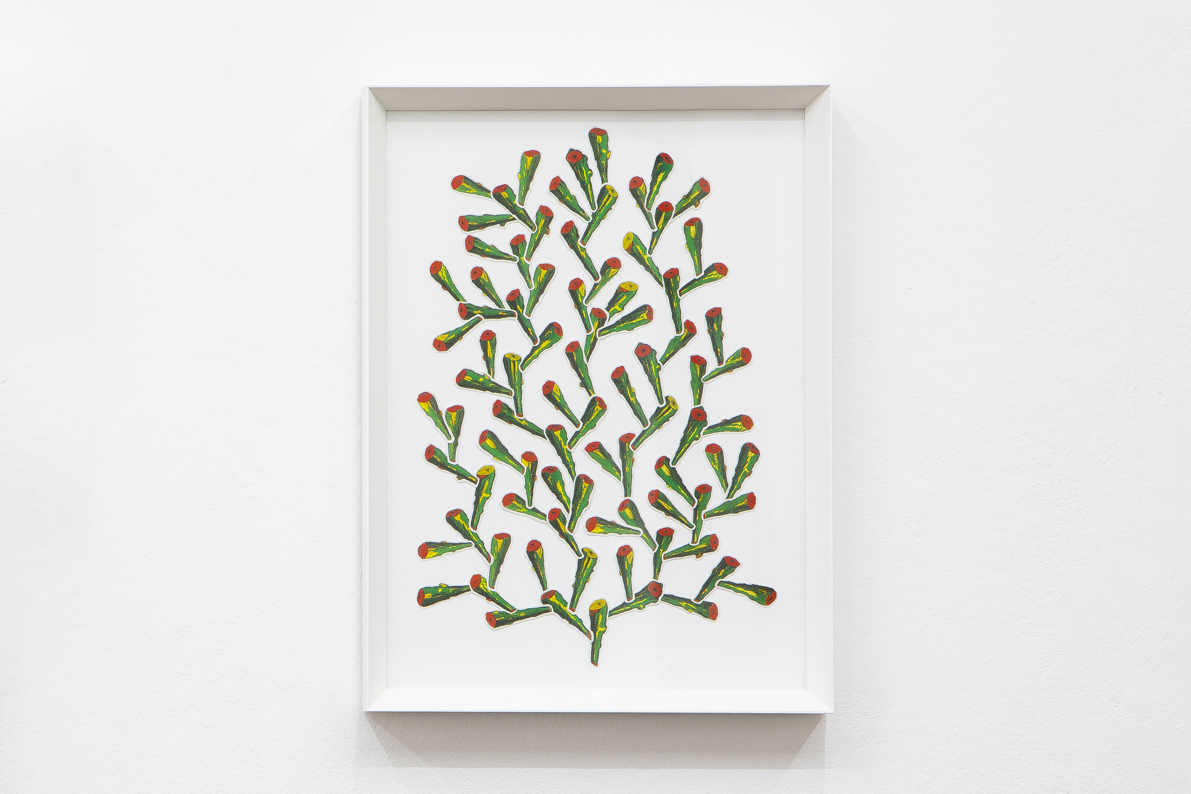 Angelo Formica, Senta titolo, collage, 2020-2022, Galleria Toselli
