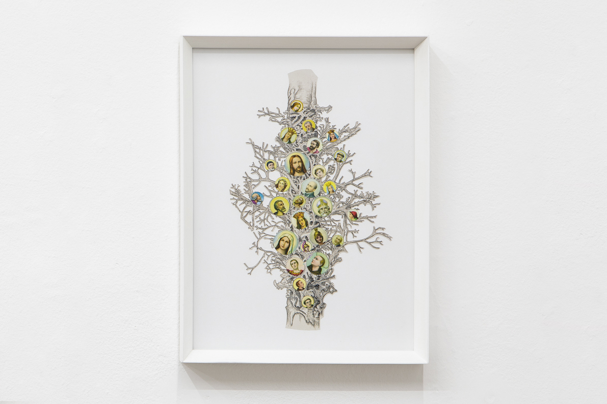 Angelo Formica, Senta titolo, collage, 2020-2022